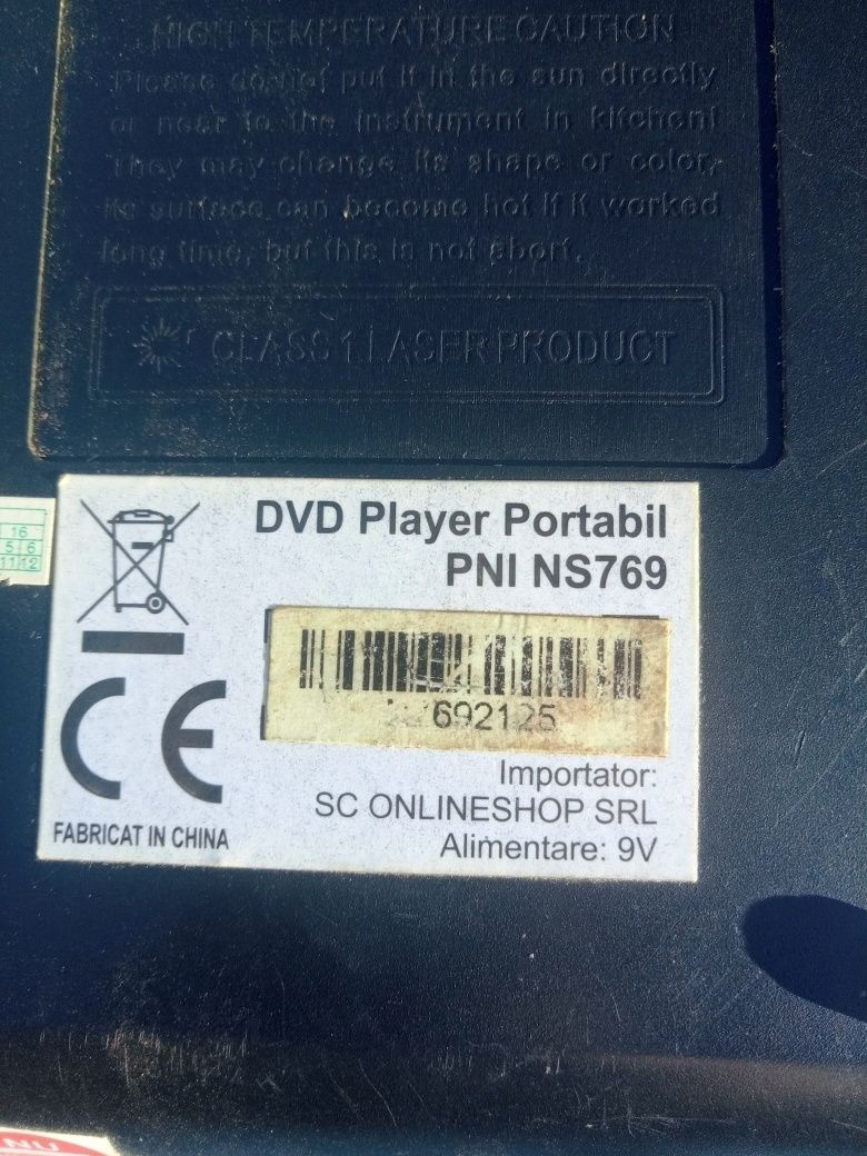 Dvd Player Portabil , nu este probat , arata bine !!