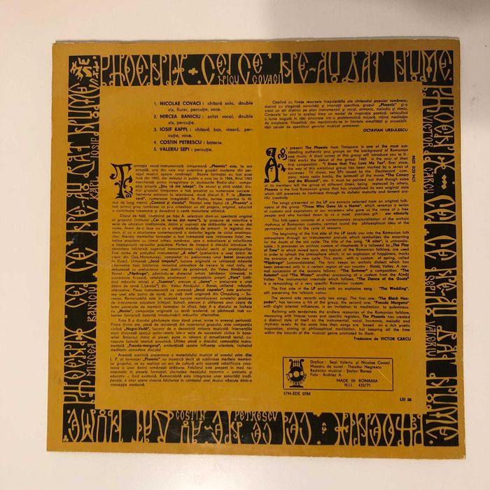 Phoenix - Cei ce ne-au dat nume - vinil