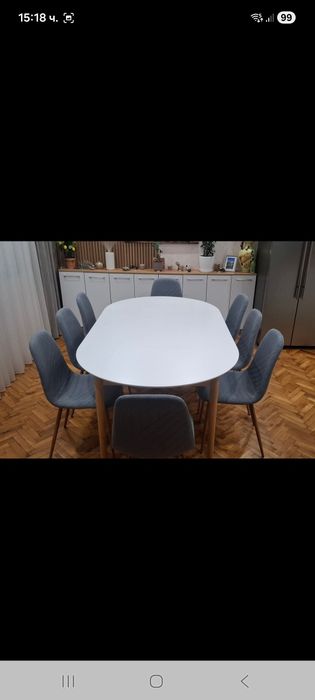 Комплект маса и 8 бр столове