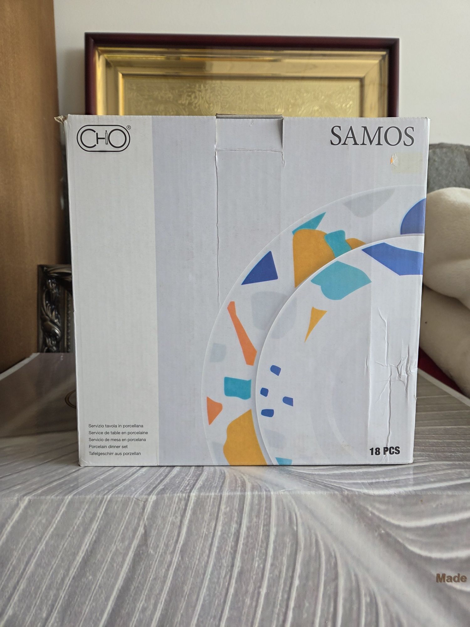 Set farfurii de masa Samos 18 piese din portelan