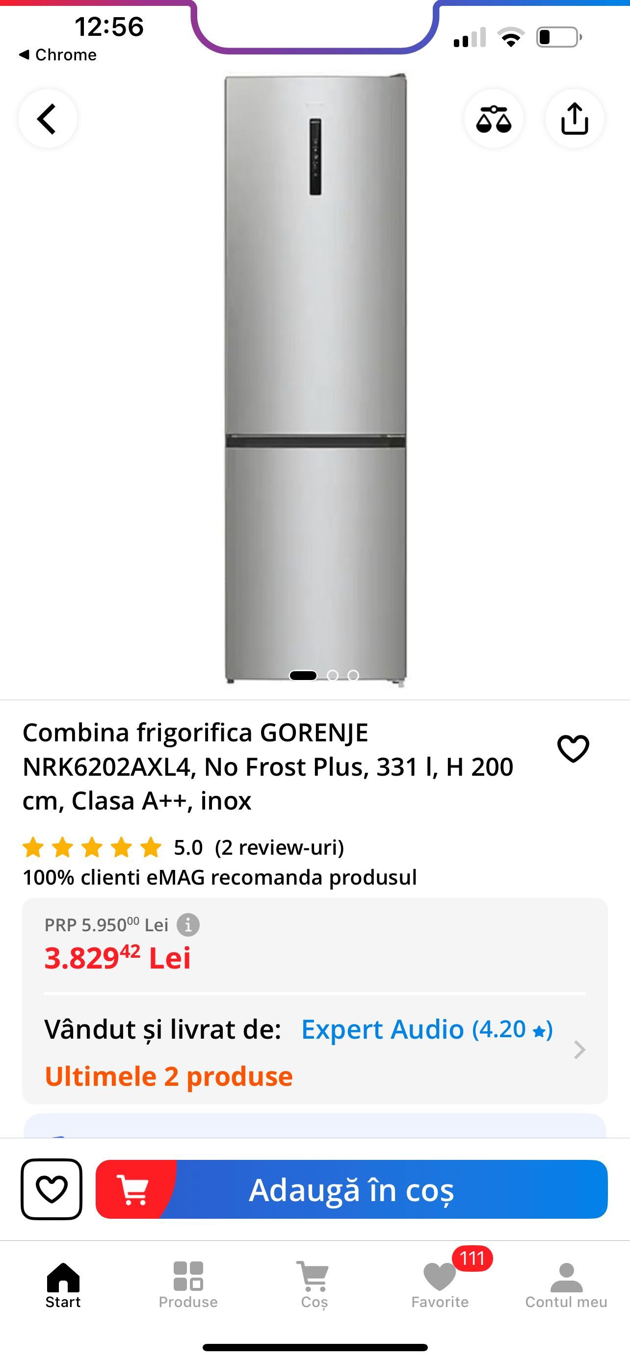 Combina frigorifica GORENJE ( nu samsung , beko Tesla Lg )