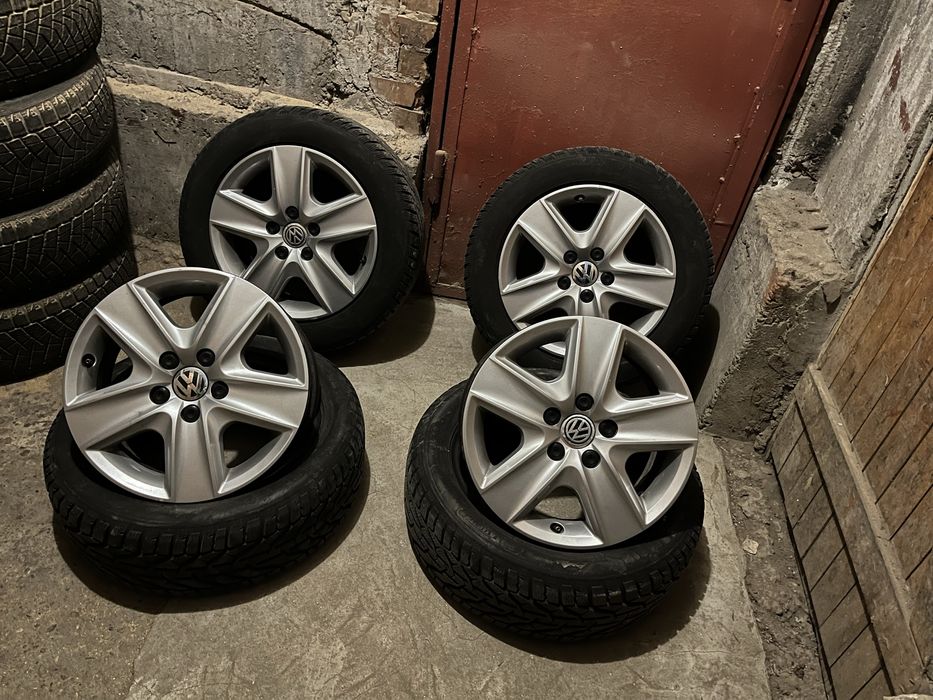 Гуми с джанти 5x112/16 vw