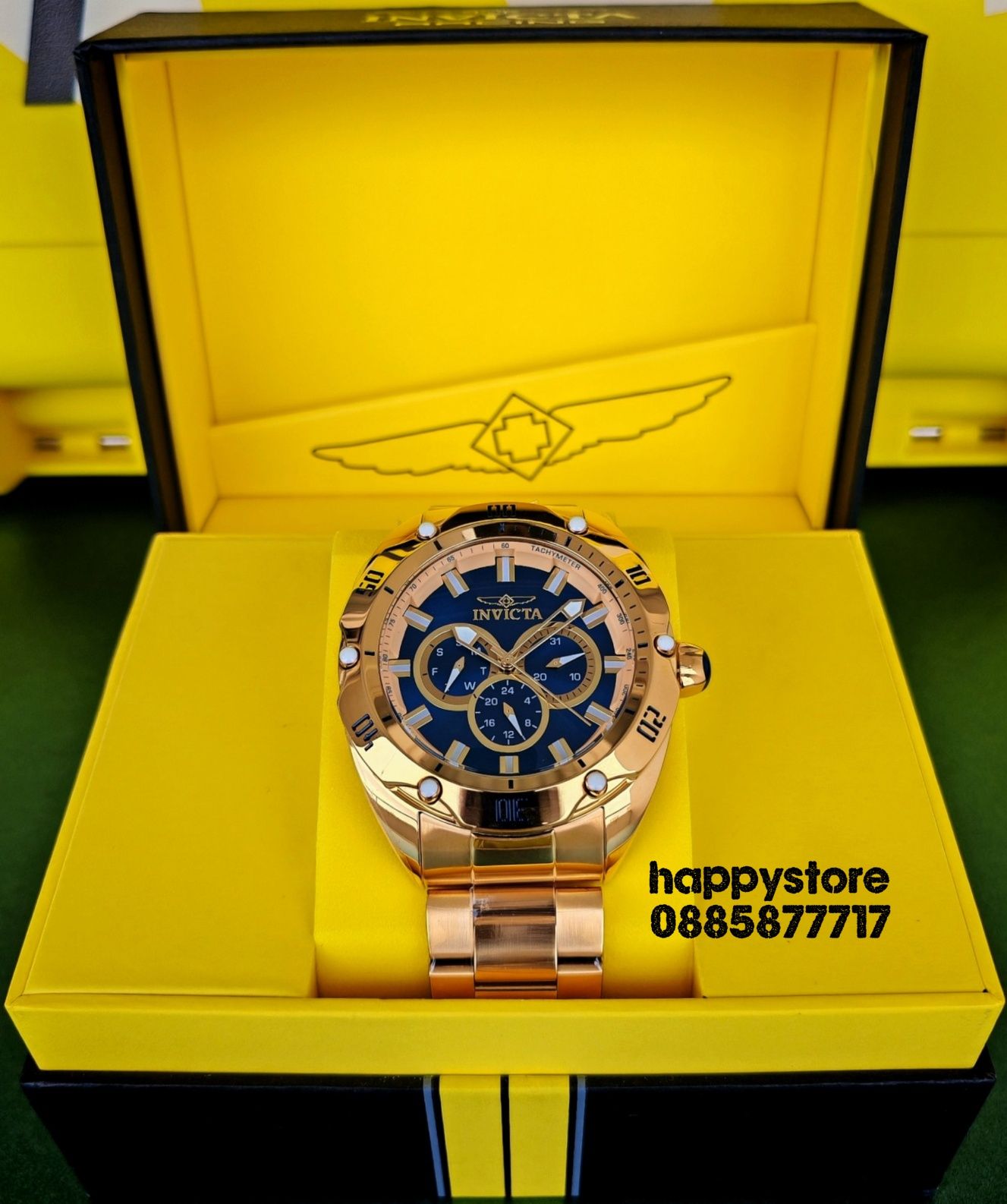 INVICTA Vintage Gold 50 mm, Инвикта нов ръчен часовник