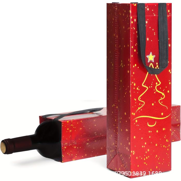 Новогодние крафт пакеты