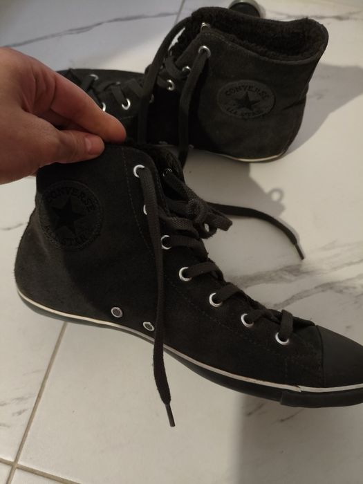 Converse ghete îmblănite,piele întoarsă, 41