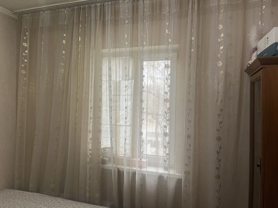 Тюль турция цвет беж светло коричневый красивый