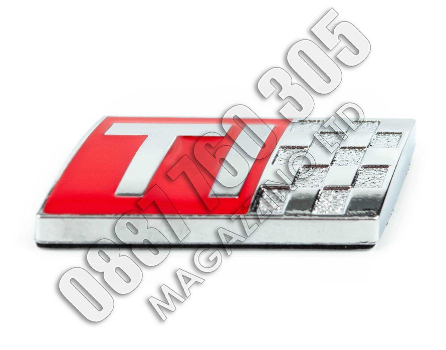 Емблема TI за Алфа Ромео 147 за задния капак метална хром и емайл
