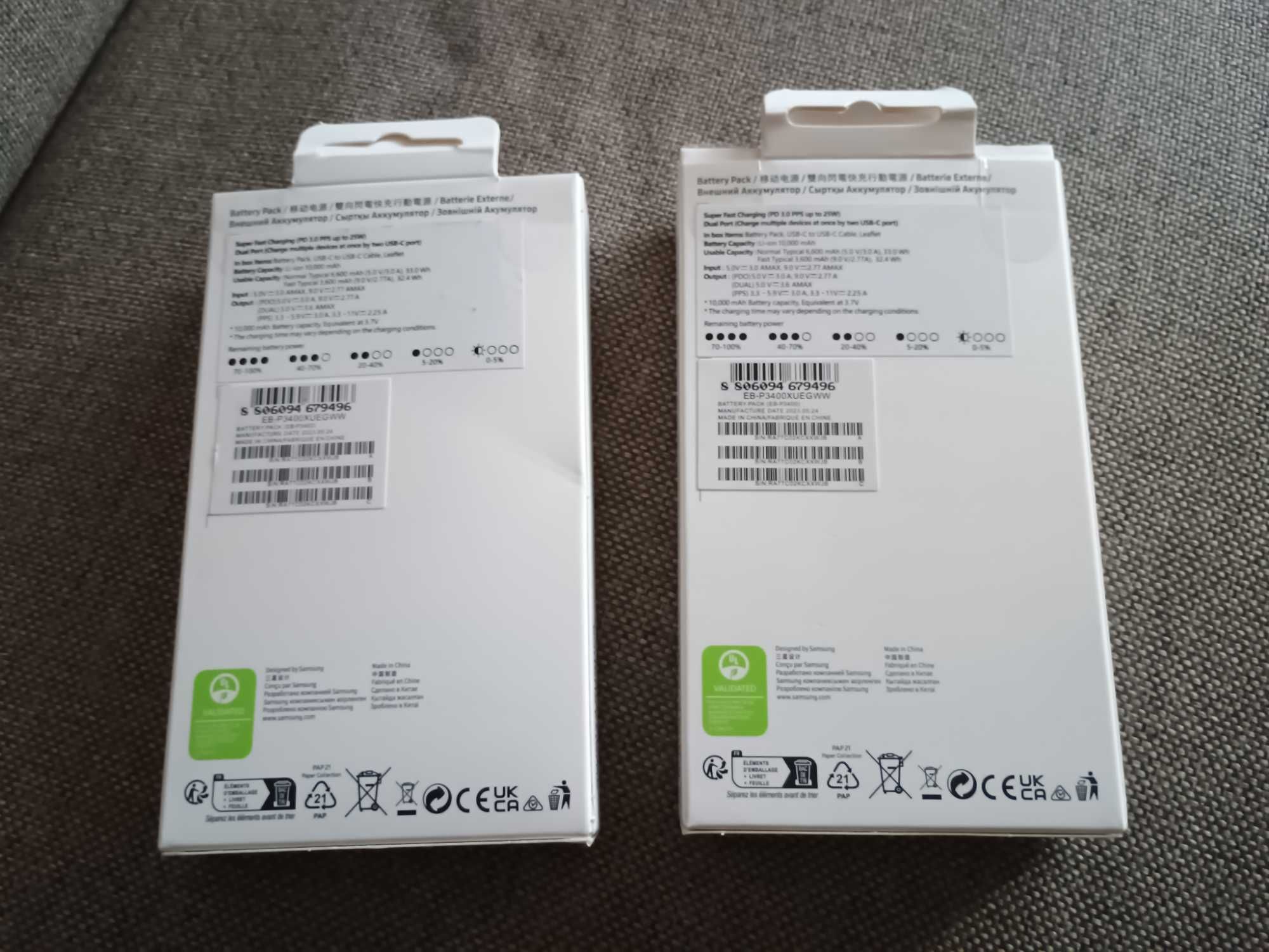 Чисто нова Samsung EB-P3400XUEGEU външна батерия 10000mAh 25W