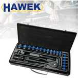 Гедоре с ударни вложки 24 части 12'' HAWEK