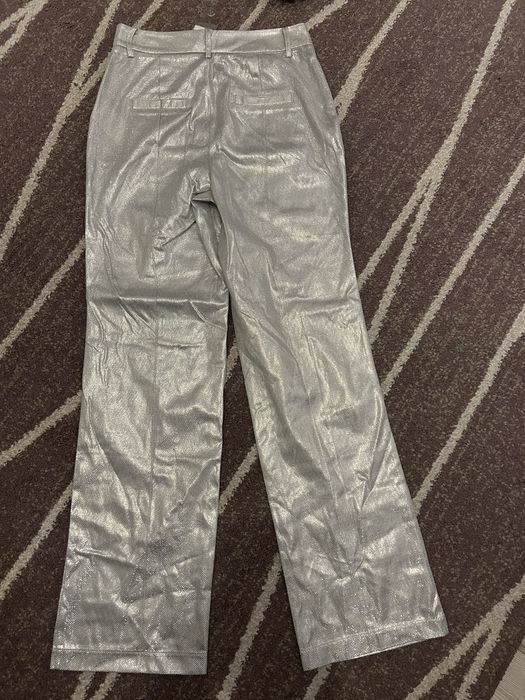 Pantaloni argintii 34 Ginatricot