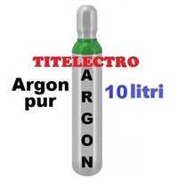 Butelie tub argon 10 litri 200 bari, pentru sudura MIG MAG sau TIG WIG