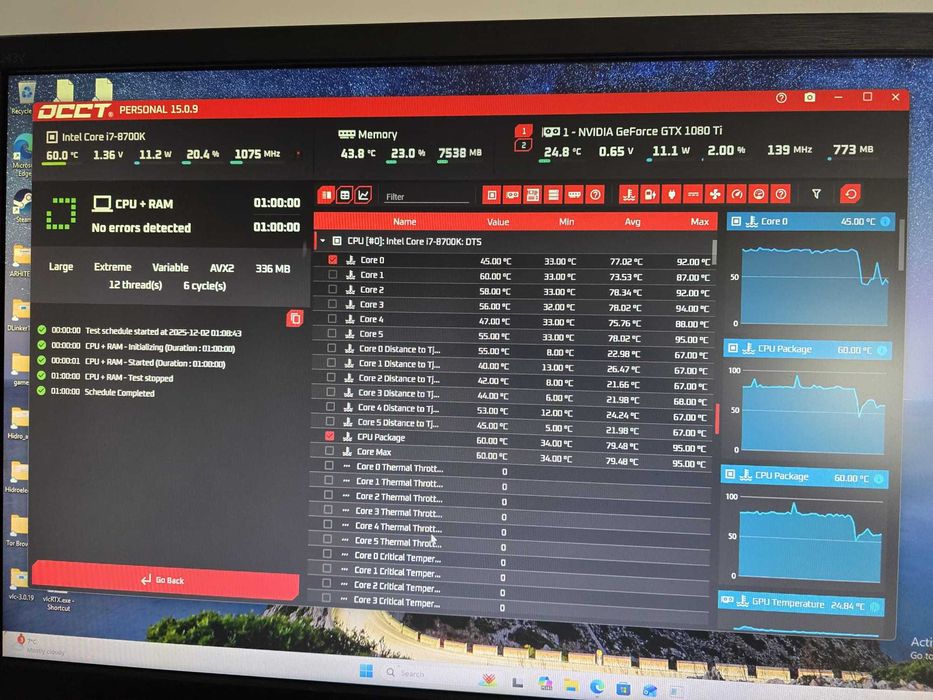 PC gaming i7 8700k, 2x1080ti,32GB DDR4