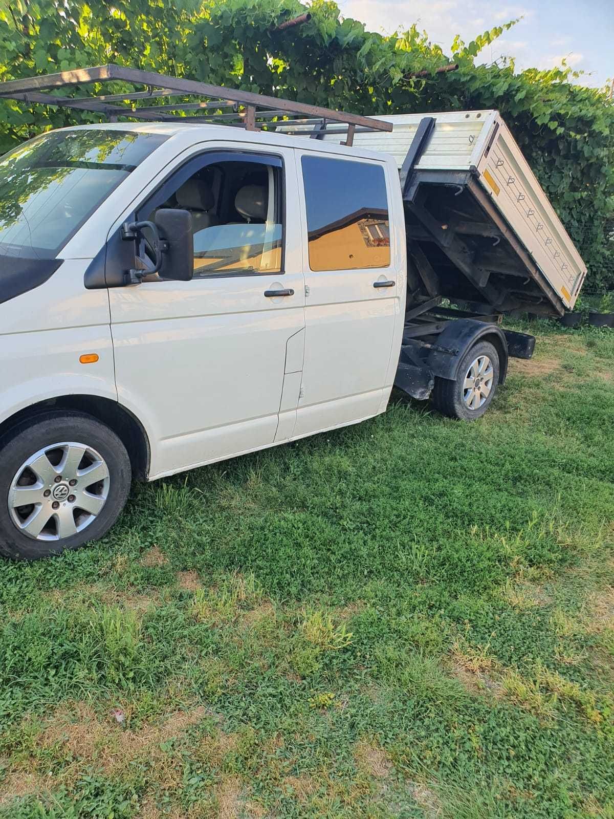 Volkswagen T5 Doka, 6 locuri, basculabil, motor diesel 1.9 AXB, 2004