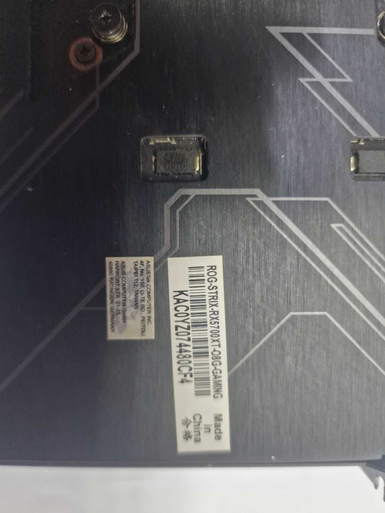 AMD Radeon RX5700X TAsus Republic of Gamers 8Gb DDR6 Гаранция 3 месеца