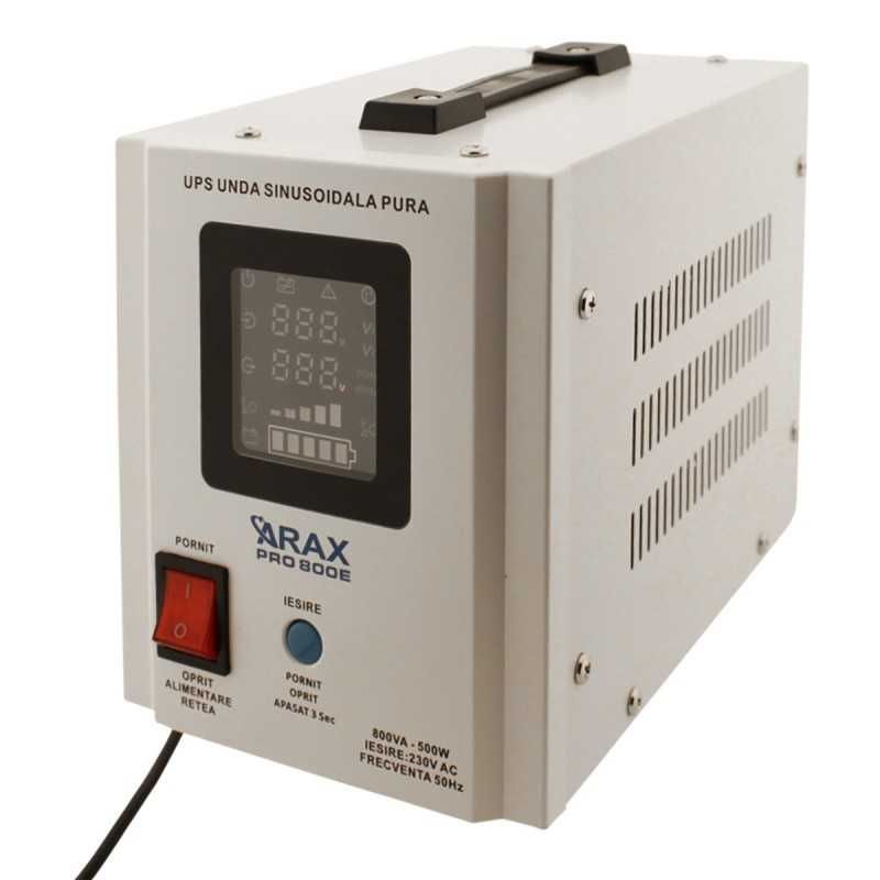 UPS centrala termica sinus PRO 800VA 500W sinus pur, baterie externa.