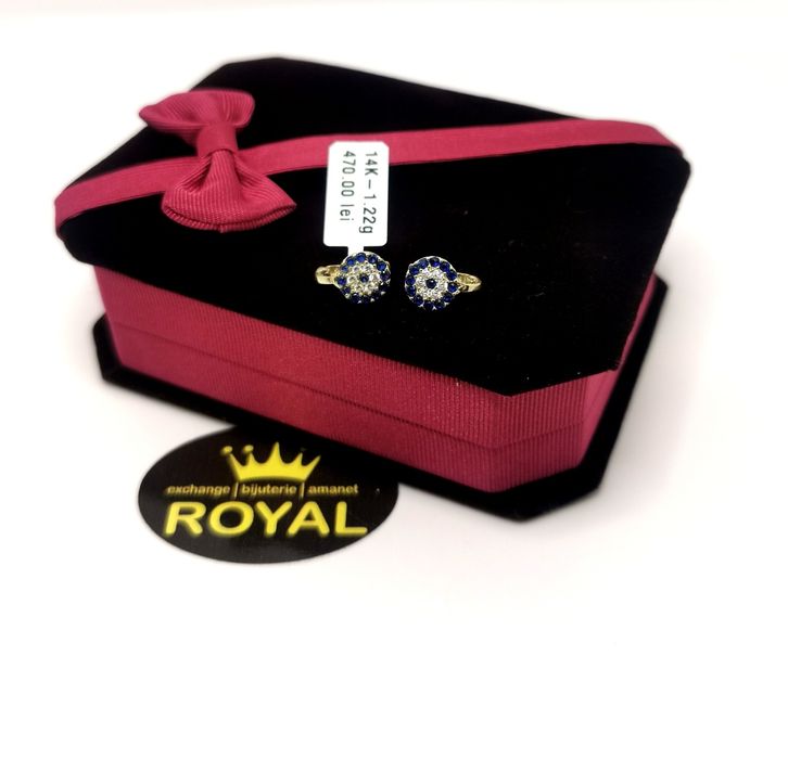 Bijuteria Royal cercei din aur 14k 1.22 gr
