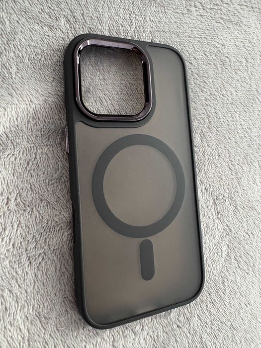 Husa neagra TPU iPhone 16 Pro - MagSafe