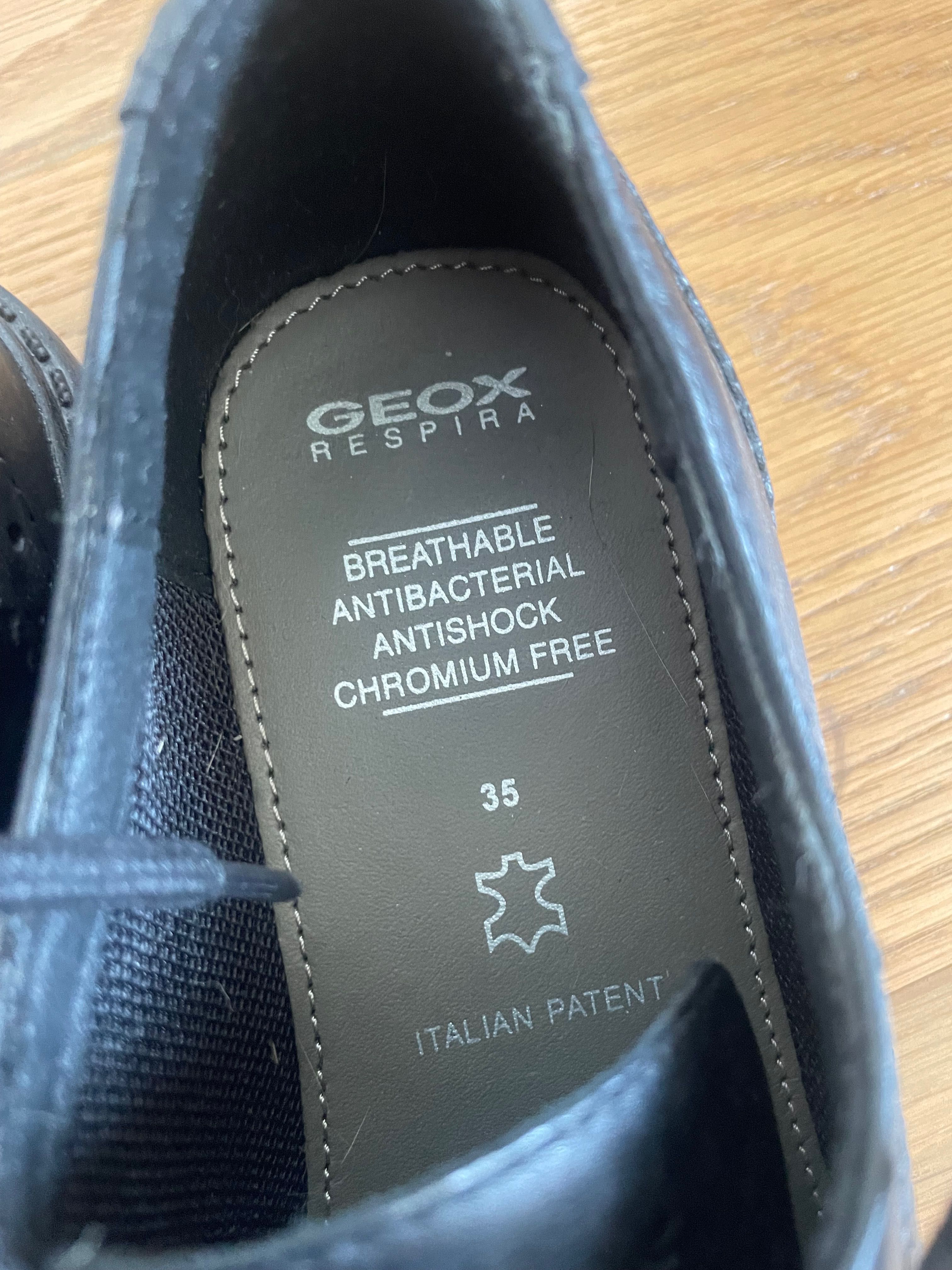Детски кожени обувки Geox