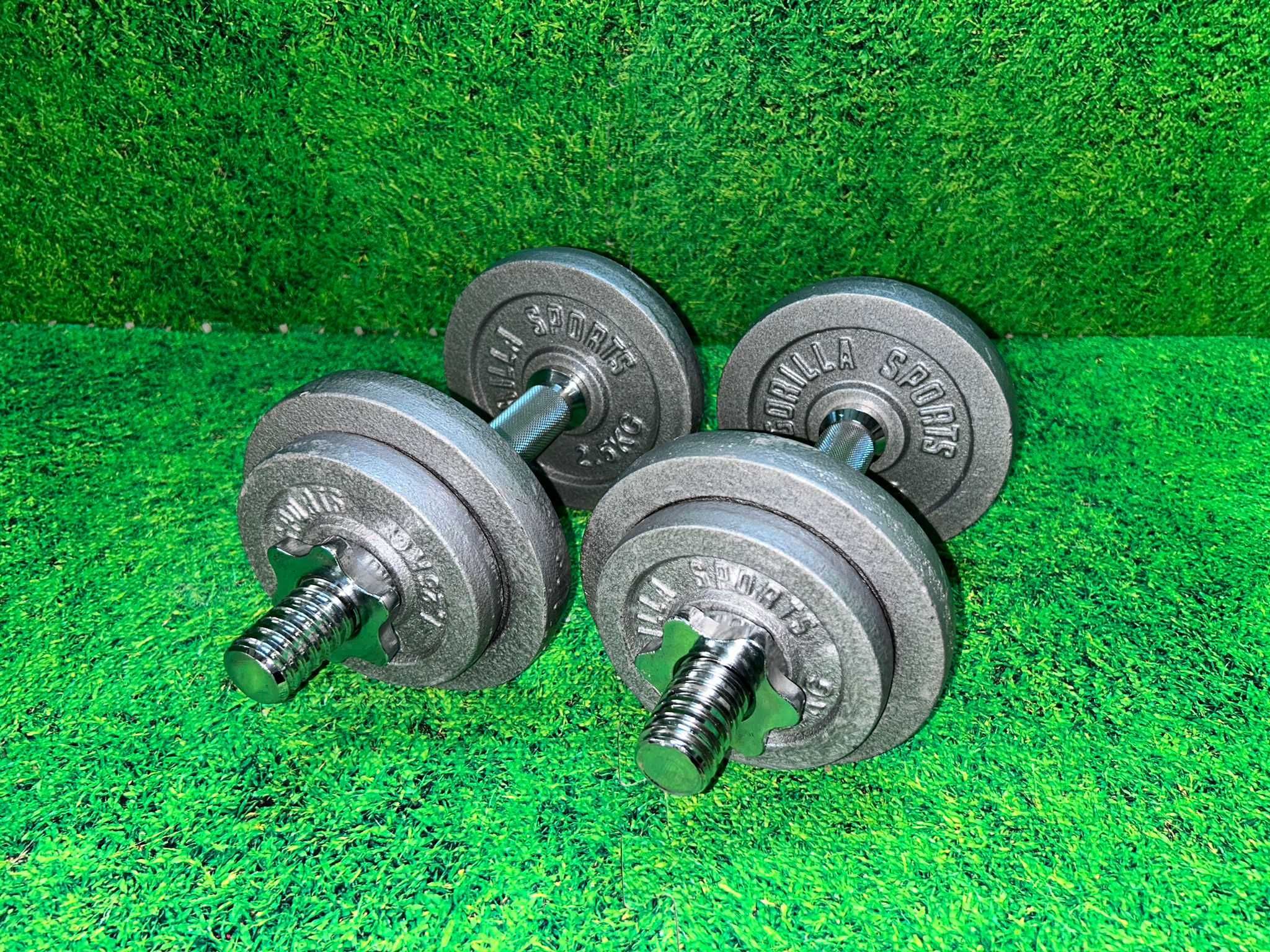 Set gantere din fier 20kg 30/31mm