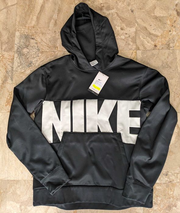 Nike Big Logo Fleece мъжки черен суичър размер М L от Сащ