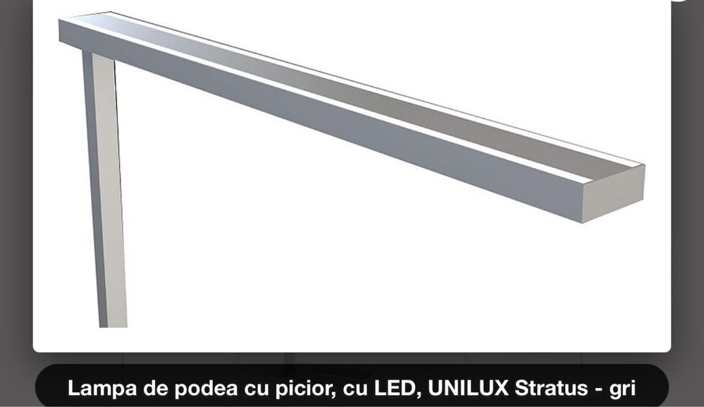 Lampa led Unilux Stratus lumina directa și indirectă, lumina reglabilă