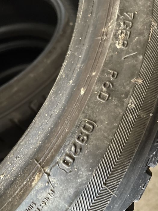225/45/19 Bridgestone 4 броя 4.5- 6мм рънфлат