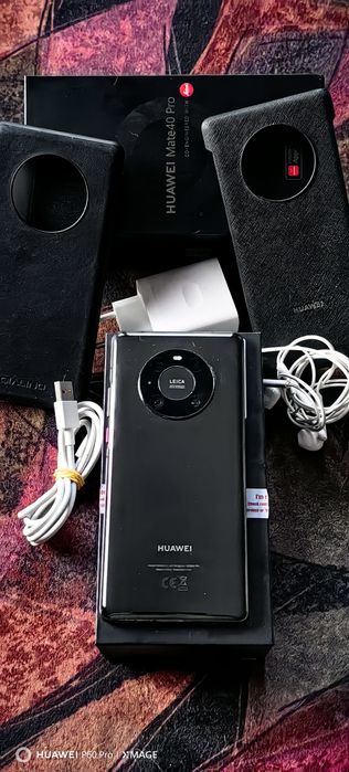 HUAWEI MATE 40 PRO 5G-Перфектен!Пълен комплект+активен флипт