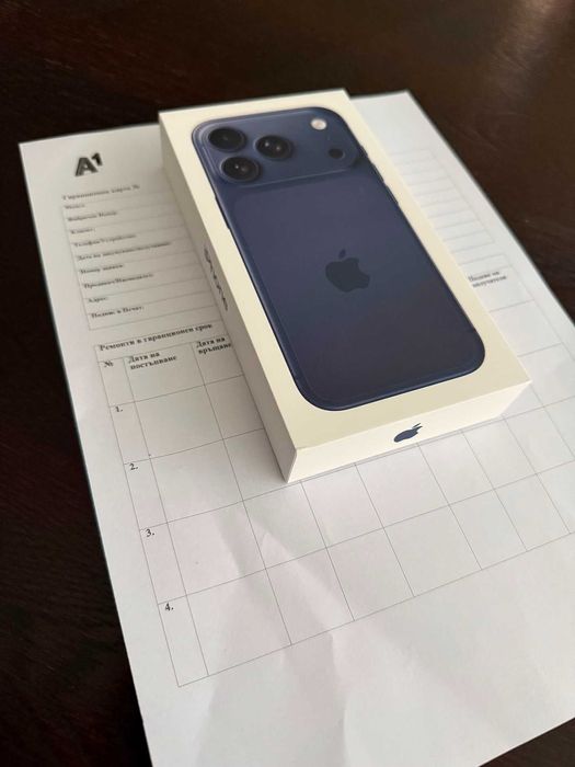 iPhone 17 Pro, 256 GB, Deep Blue, НОВ ! Неразопакован !