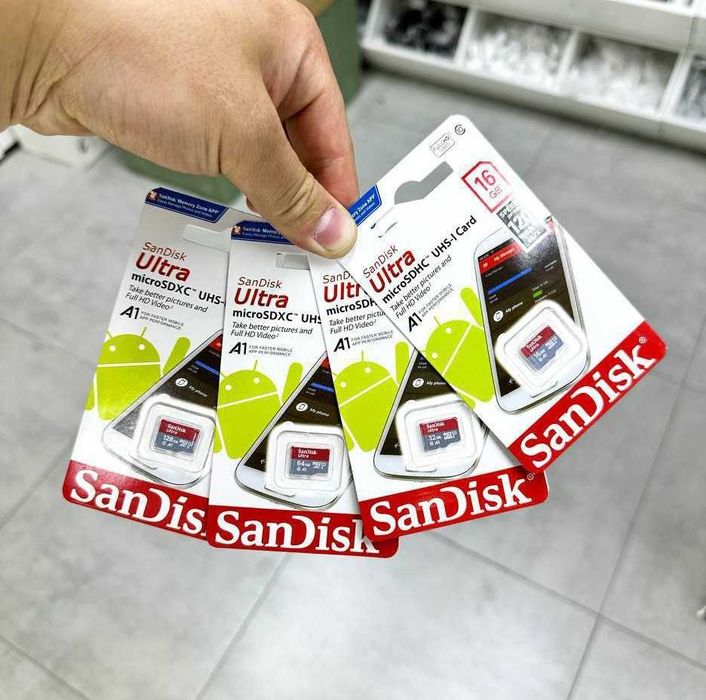 Карта памяти SanDisk Ultra / Extreme / Pro microSD 16/32/64/128 GB