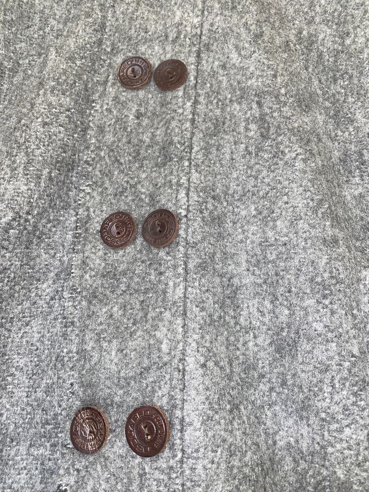 Dsquared - мъжко палто с кожени копчета