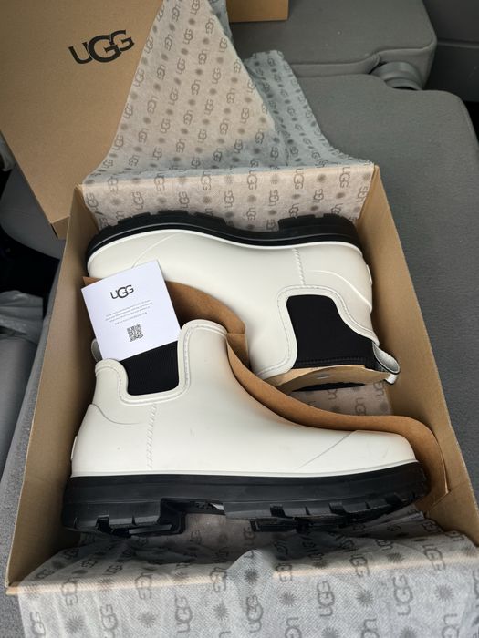UGG white winter rubber boots 42 talpic blana merg perfect la 41
