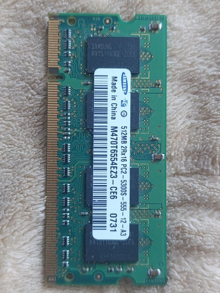 Оперативная память Samsung DDR2 512MB | PC2-5300S | SO-DIMM