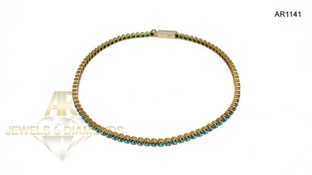 Bratara Aur 14 K Tennis model Unisex ARJEWELS(AR1141)