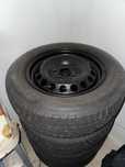Jante otel originale Volkswagen R15 + Capace + Anvelope iarna