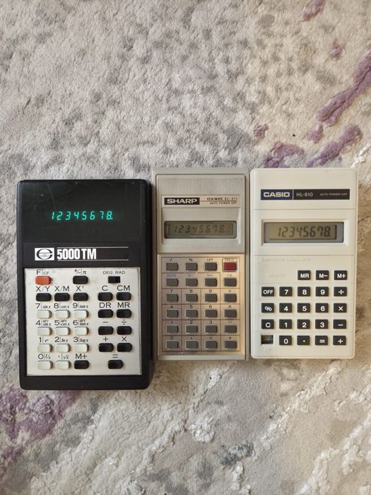 Set 3 calculatoare,vintage,