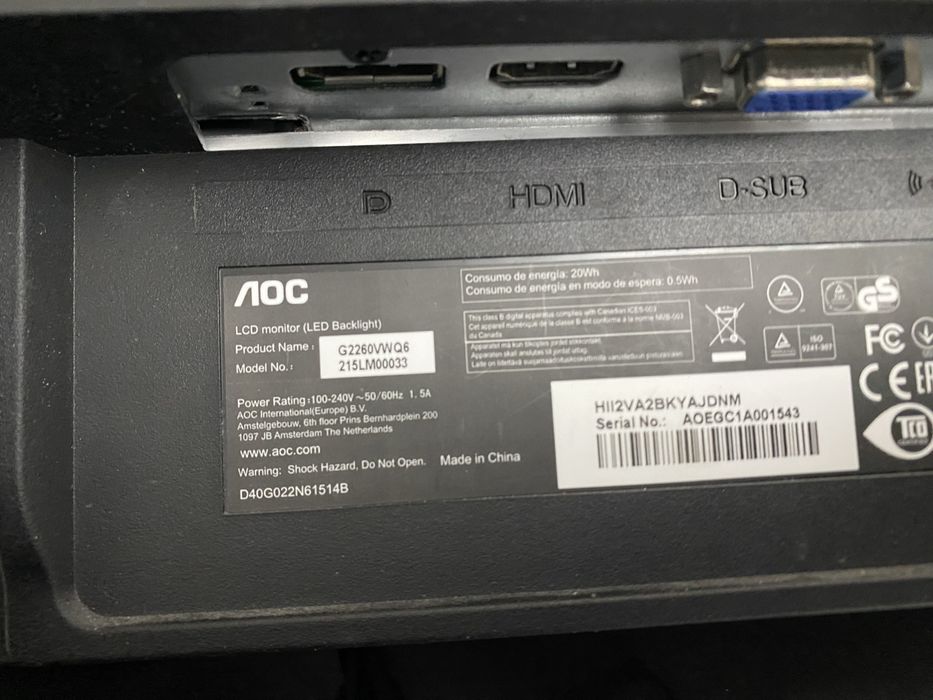 Монитор Лос………. 215LM00033