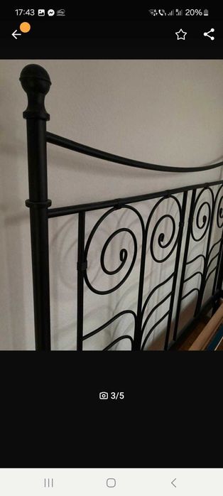 Pat (cadru) metalic Ikea 140x200