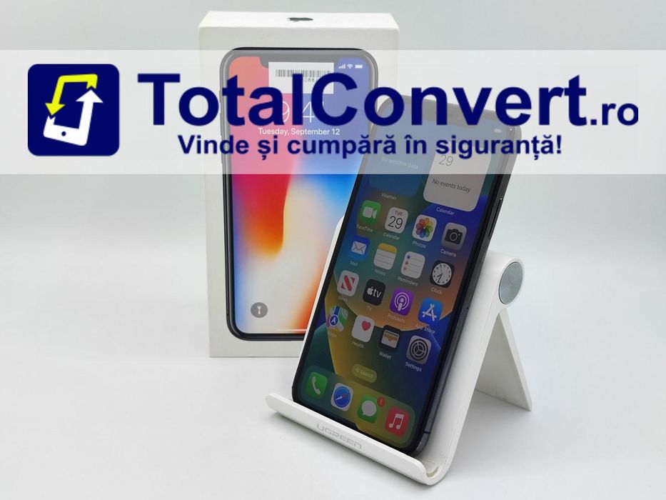 Apple iPhone X 64GB 3GB Single SIM cutie, Garantie 24 luni | #D83088