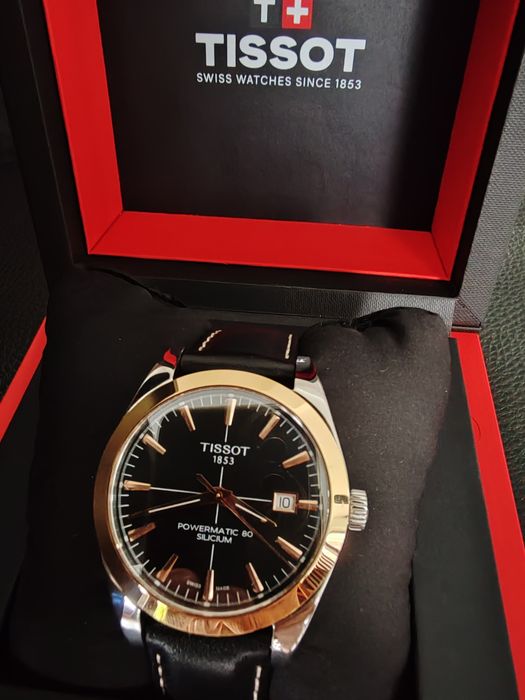 Ceas Tissot Gentleman Automatic Aur Oțel Acte-Cutie Garanție!