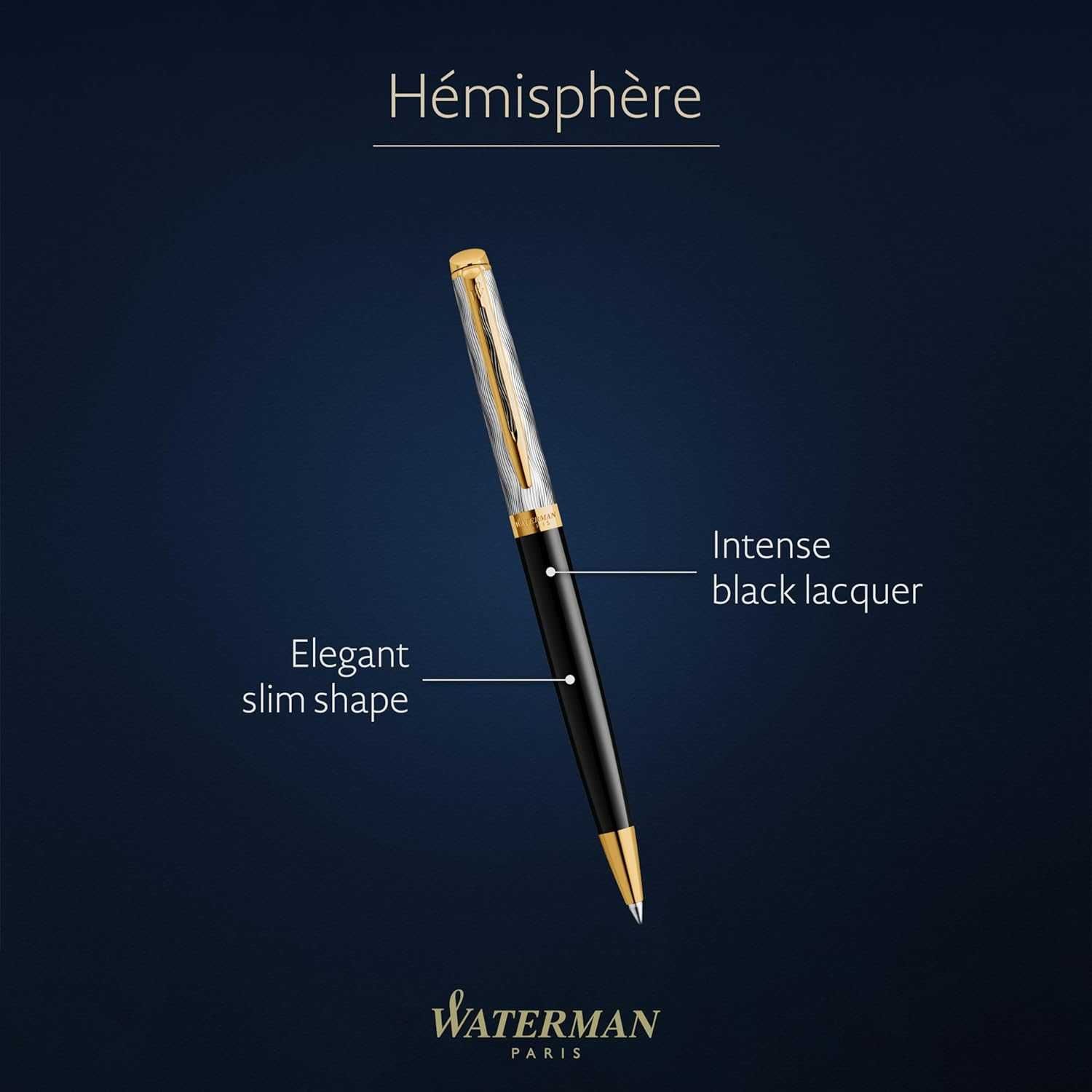 Химикалка Waterman Hémisphère, Среден връх | Синьо мастило | Подарък