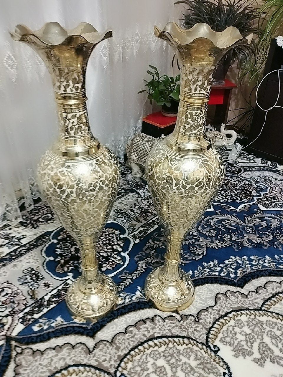 Вазы,слоны из Индии Новые