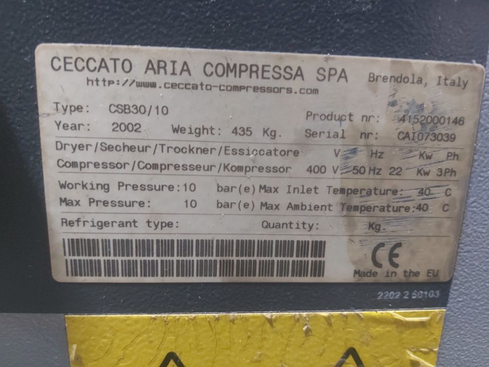 Compresor la surub 22kw