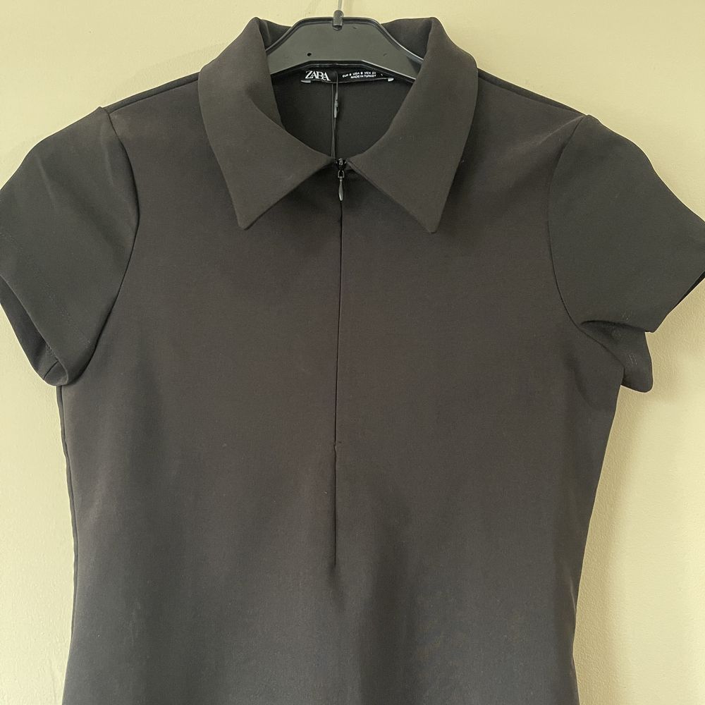 Дамско черно боди Zara