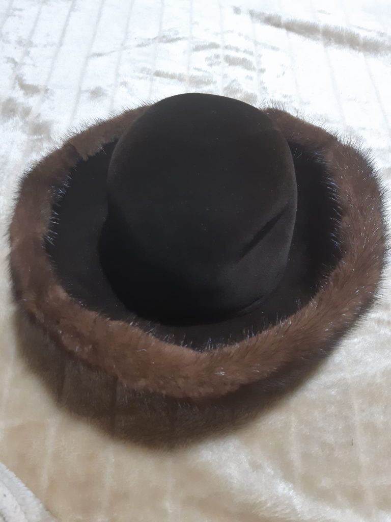 Pălărie cu blana de nurca