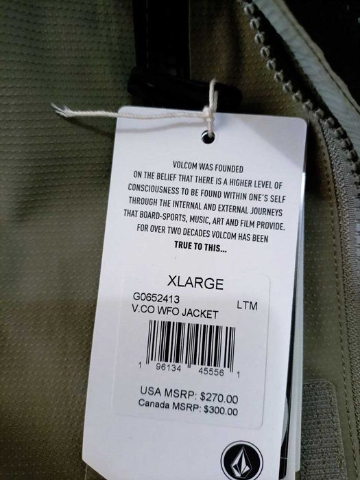 СКИДКА! Куртка VOLCOM меюрана 15к, для горолыжного спорта