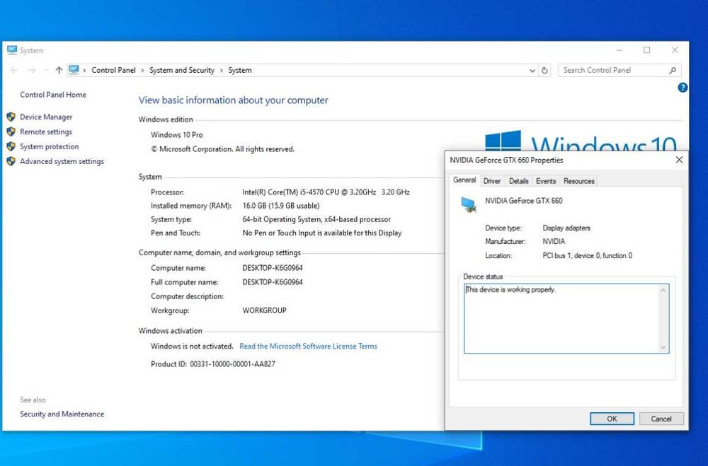 Unitate desktop gaming