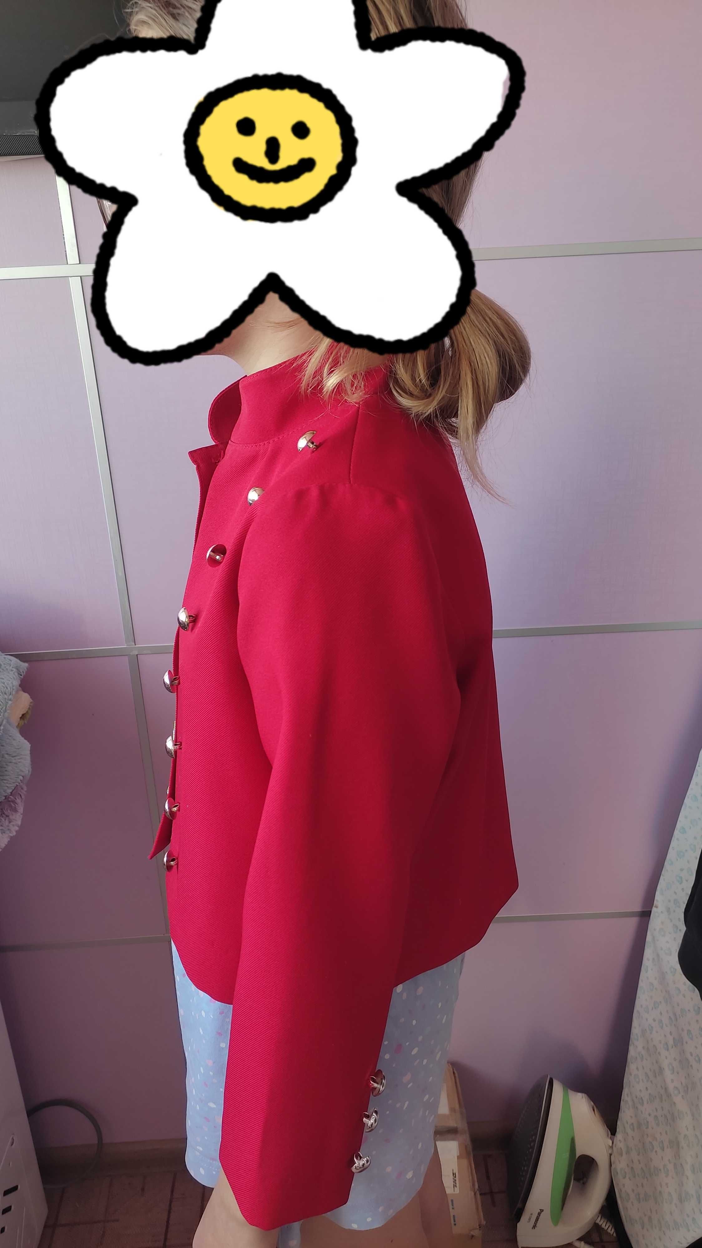 Пиджак красный танцевальный сюртук камзол костюм