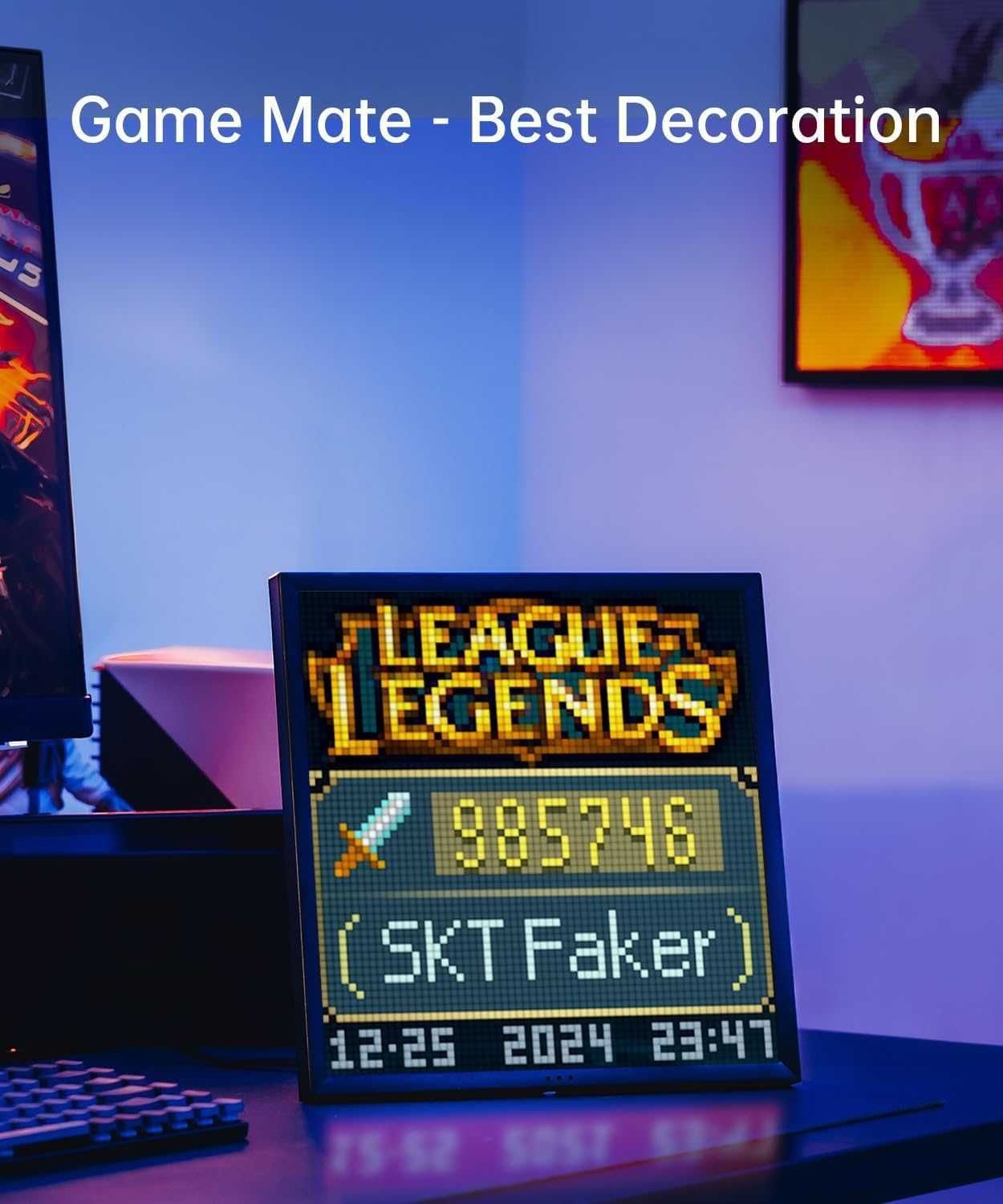 Divooom Pixoo-64 - Wi-Fi pixel art display дигитална рамка