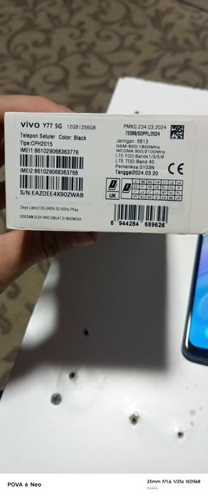 Vivo y77e 5G Smartfon