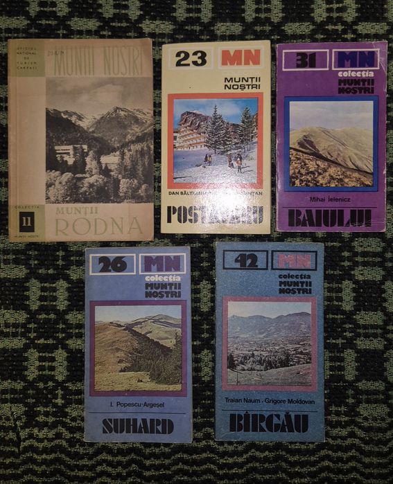 Lot carti vechi montane Munții Noștri perioada comunista